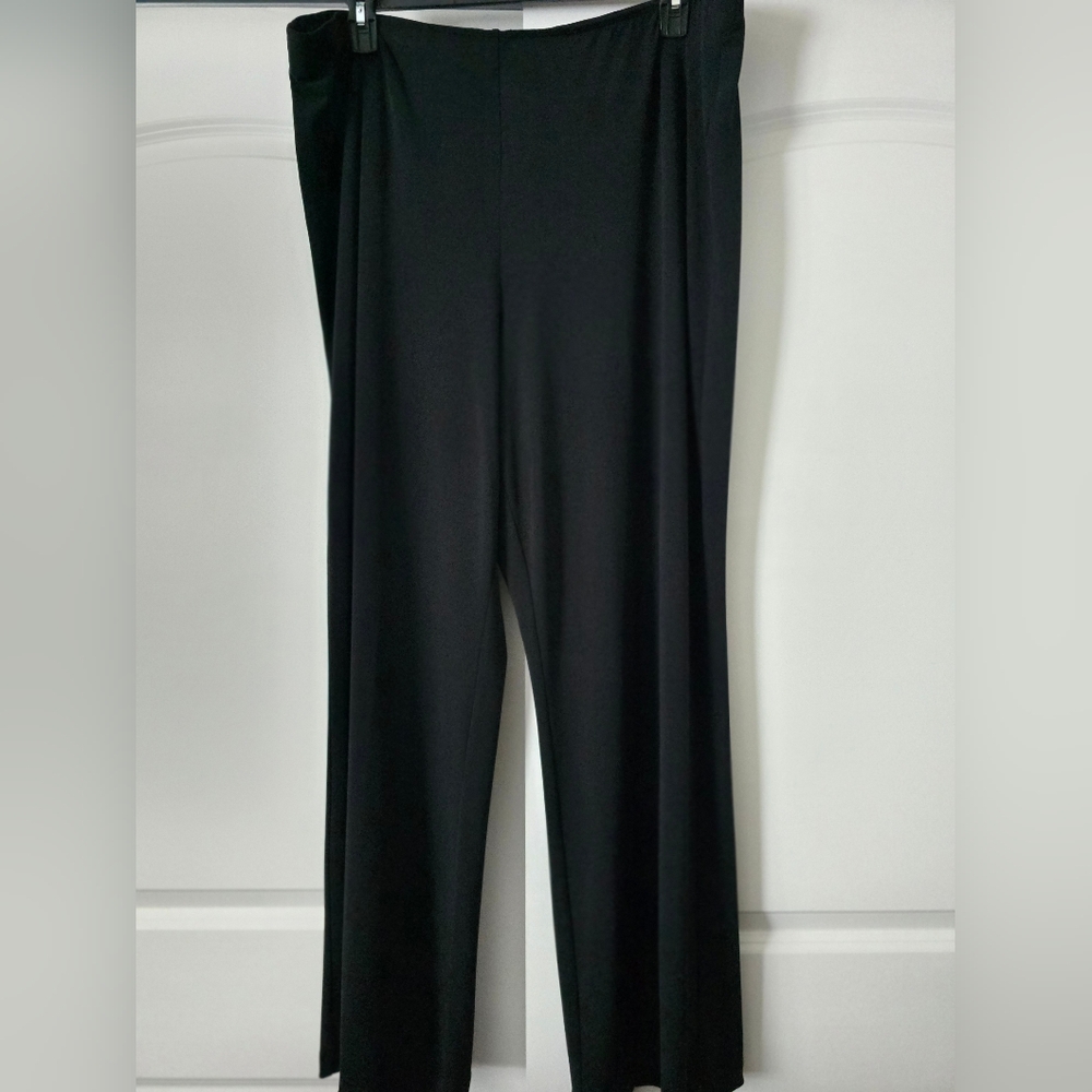 Black long drapey Liz Claiborne pants 3X